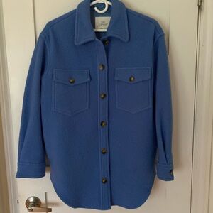 Wilfred Free Ganna Shirt Jacket NWT blue